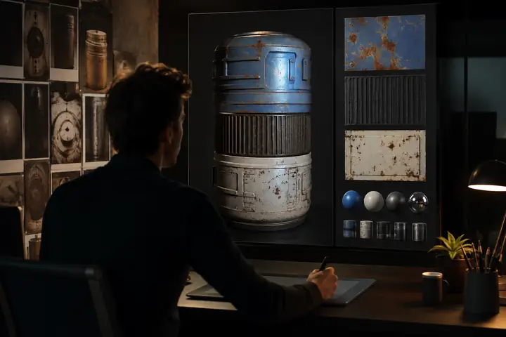 AI texturing workflow