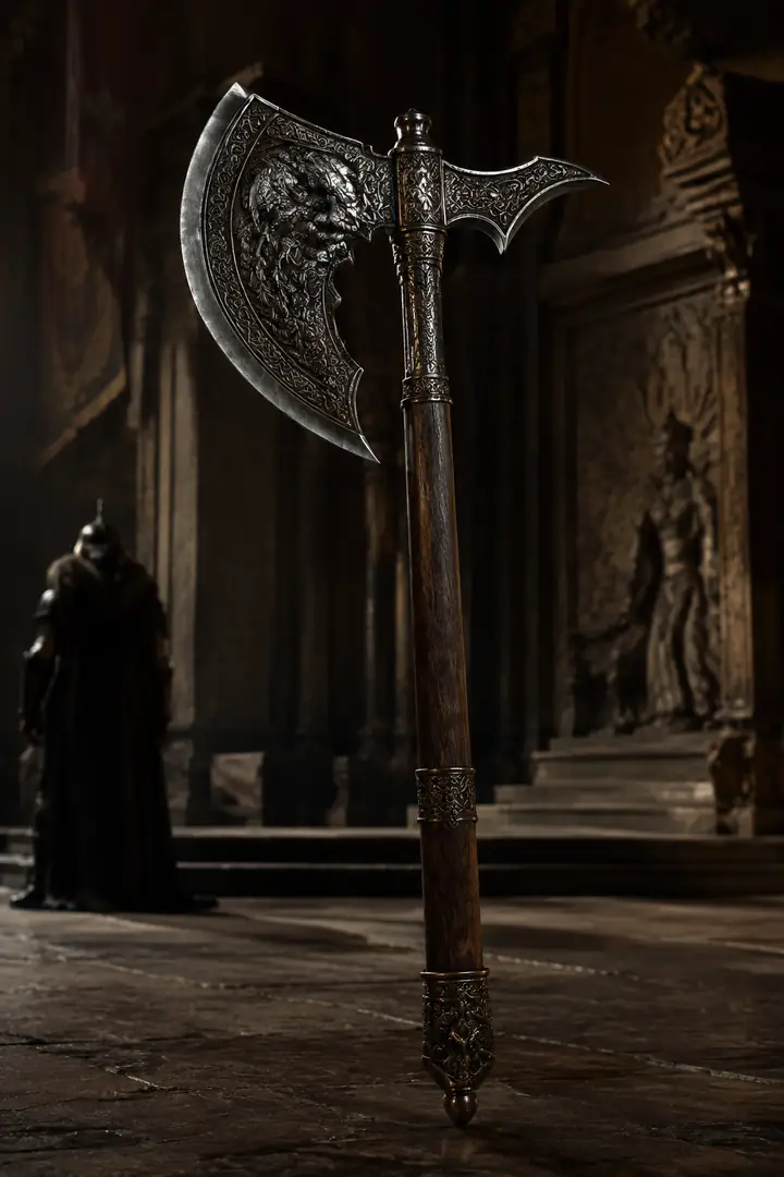 Ceremonial battle axe example