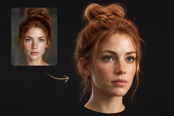 Image to 3D character head