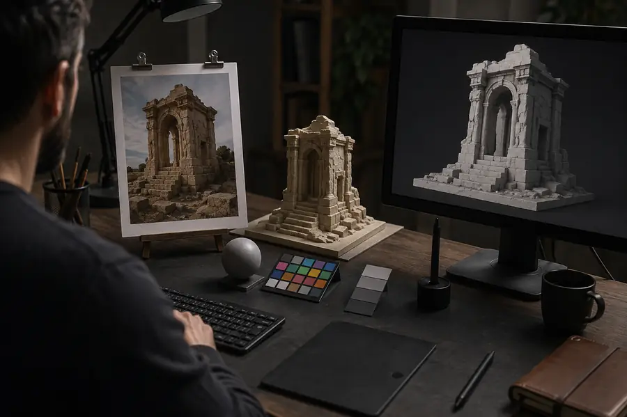 Reference image used as a starting point for a 3D generation workflow