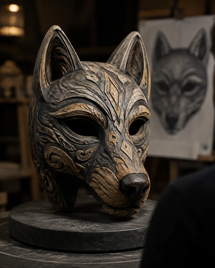 AI-generated 3D model created from an image reference