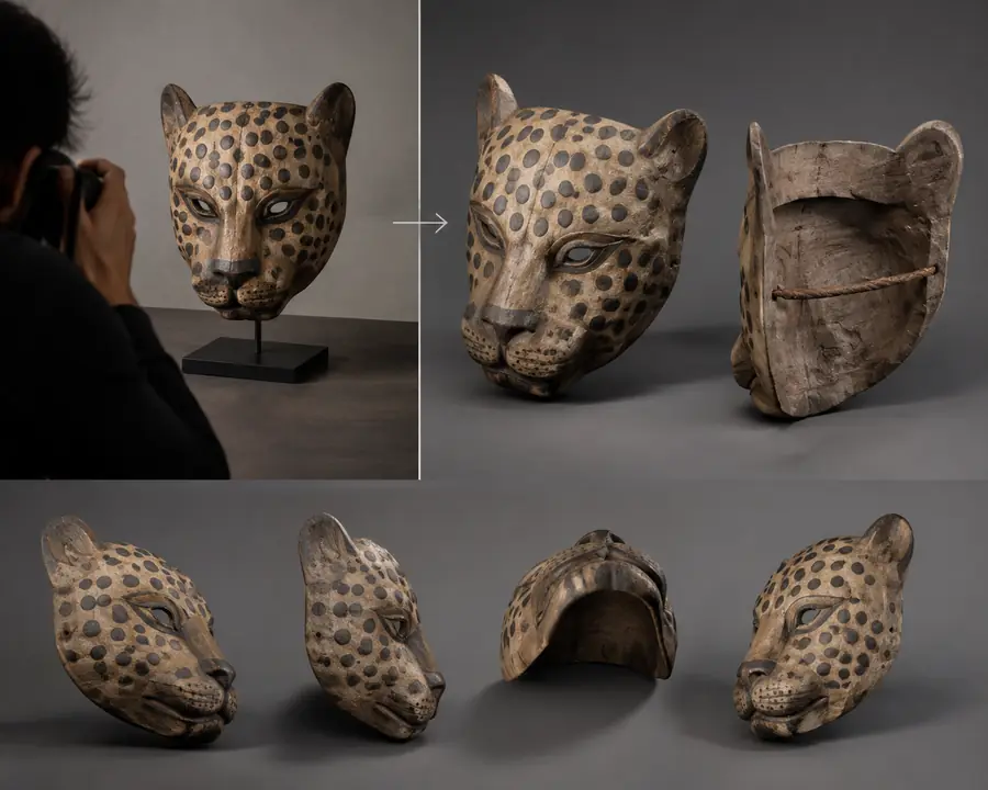 Generated 3D model based on an image